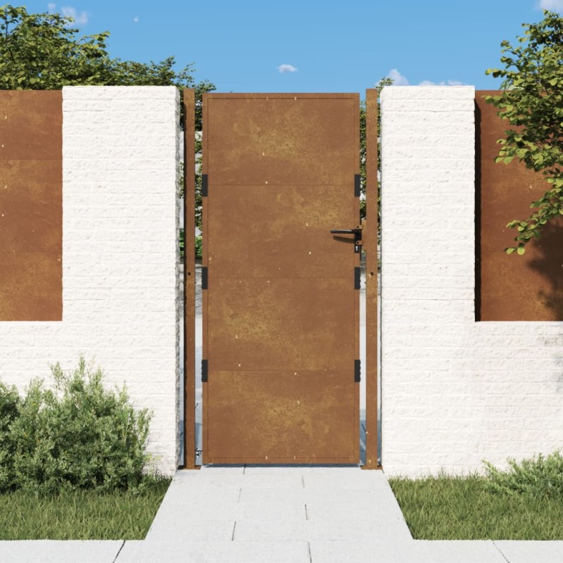 vidaXL Gartentor 105x205 cm Cortenstahl vidaXL Gartentor 105x205 cm Cortenstahl
