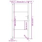 vidaXL Gartentor 105x205 cm Cortenstahl vidaXL Gartentor 105x205 cm Cortenstahl