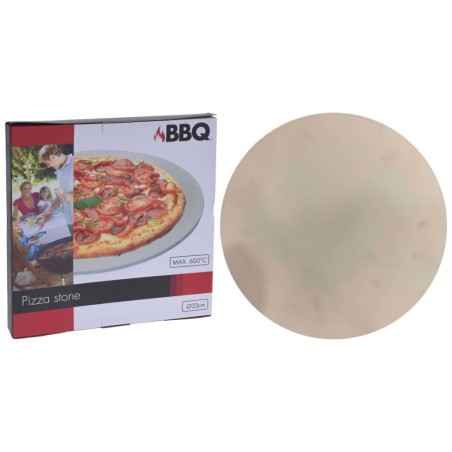 ProGarden Pizzastein für Grill 30 cm Cremeweiß