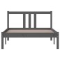 vidaXL Massivholzbett Grau 100x200 cm vidaXL Massivholzbett Grau 100x200 cm