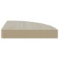 vidaXL Eck-Wandregal 4 Stk. Eiche und Weiß 35x35x3,8 cm MDF vidaXL Eck-Wandregal 4 Stk. Eiche und Weiß 35x35x3,8 cm MDF