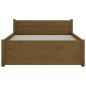 vidaXL Massivholzbett Honigbraun 90x190 cm vidaXL Massivholzbett Honigbraun 90x190 cm
