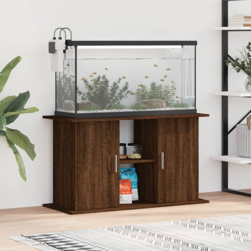 vidaXL Aquariumständer Braun Eichen-Optik 101x41x58 cm Holzwerkstoff vidaXL Aquariumständer Braun Eichen-Optik 101x41x58 cm Holzwerkstoff
