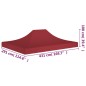 vidaXL Partyzelt-Dach 4,5x3 m Burgunderrot 270 g/m² vidaXL Partyzelt-Dach 4,5x3 m Burgunderrot 270 g/m²