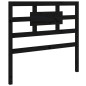 vidaXL Bett-Kopfteil Schwarz 80,5x4x100 cm Massivholz Kiefer