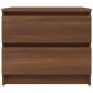 vidaXL Nachttisch Braun Eiche-Optik 50x39x43,5 cm Holzwerkstoff vidaXL Nachttisch Braun Eiche-Optik 50x39x43,5 cm Holzwerkstoff