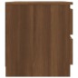 vidaXL Nachttisch Braun Eiche-Optik 50x39x43,5 cm Holzwerkstoff vidaXL Nachttisch Braun Eiche-Optik 50x39x43,5 cm Holzwerkstoff