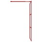 vidaXL Duschwand für Begehbare Dusche mit ESG Klarglas Rot 115x195 cm vidaXL Duschwand für Begehbare Dusche mit ESG Klarglas Rot 115x195 cm