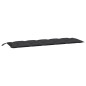 Gartenbank-Auflage Schwarz 180x50x7 cm Oxford-Gewebe Gartenbank-Auflage Schwarz 180x50x7 cm Oxford-Gewebe