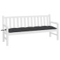 Gartenbank-Auflage Schwarz 180x50x7 cm Oxford-Gewebe Gartenbank-Auflage Schwarz 180x50x7 cm Oxford-Gewebe