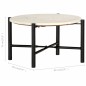 vidaXL Couchtisch Weiß 60×60×35 cm Echtstein in Marmoroptik vidaXL Couchtisch Weiß 60×60×35 cm Echtstein in Marmoroptik