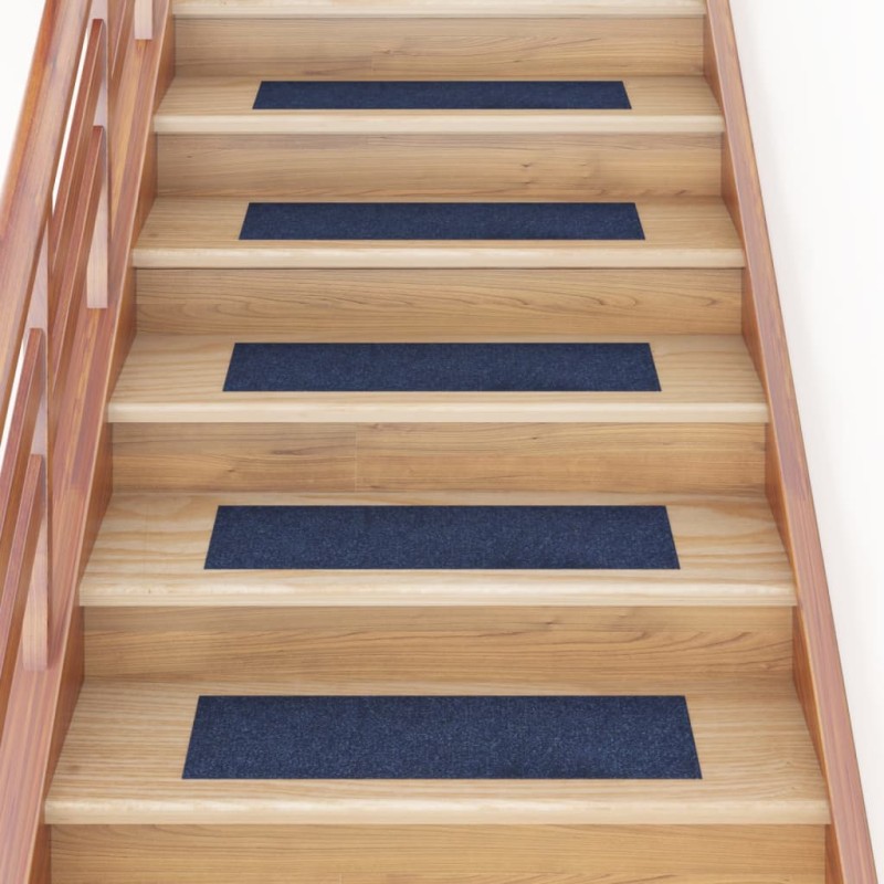 vidaXL Selbstklebende Treppenmatten 15 Stk. Rechteckig 76x20 cm Blau vidaXL Selbstklebende Treppenmatten 15 Stk. Rechteckig 76x20 cm Blau
