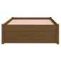 vidaXL Massivholzbett Honigbraun 75x190 cm vidaXL Massivholzbett Honigbraun 75x190 cm