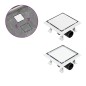 vidaXL Duschablauf 2-in-1 Flacher und Flieseneinsatz-Deckel 18x18 cm vidaXL Duschablauf 2-in-1 Flacher und Flieseneinsatz-Deckel 18x18 cm