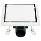 vidaXL Duschablauf 2-in-1 Flacher und Flieseneinsatz-Deckel 18x18 cm vidaXL Duschablauf 2-in-1 Flacher und Flieseneinsatz-Deckel 18x18 cm