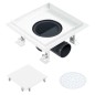 vidaXL Duschablauf 2-in-1 Flacher und Flieseneinsatz-Deckel 18x18 cm vidaXL Duschablauf 2-in-1 Flacher und Flieseneinsatz-Deckel 18x18 cm