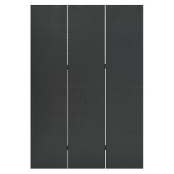 vidaXL 3-tlg. Raumteiler Anthrazit 120x180 cm Stahl
