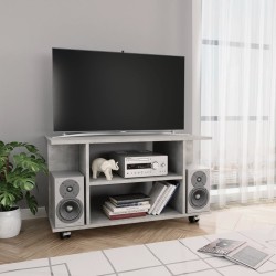 vidaXL TV-Schrank mit Rollen Betongrau 80x40x40 cm Holzwerkstoff