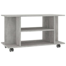 vidaXL TV-Schrank mit Rollen Betongrau 80x40x40 cm Holzwerkstoff