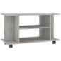 vidaXL TV-Schrank mit Rollen Betongrau 80x40x40 cm Holzwerkstoff vidaXL TV-Schrank mit Rollen Betongrau 80x40x40 cm Holzwerkstoff