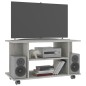 vidaXL TV-Schrank mit Rollen Betongrau 80x40x40 cm Holzwerkstoff vidaXL TV-Schrank mit Rollen Betongrau 80x40x40 cm Holzwerkstoff
