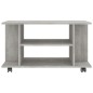 vidaXL TV-Schrank mit Rollen Betongrau 80x40x40 cm Holzwerkstoff vidaXL TV-Schrank mit Rollen Betongrau 80x40x40 cm Holzwerkstoff