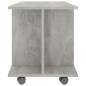 vidaXL TV-Schrank mit Rollen Betongrau 80x40x40 cm Holzwerkstoff vidaXL TV-Schrank mit Rollen Betongrau 80x40x40 cm Holzwerkstoff