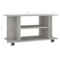 vidaXL TV-Schrank mit Rollen Betongrau 80x40x40 cm Holzwerkstoff vidaXL TV-Schrank mit Rollen Betongrau 80x40x40 cm Holzwerkstoff