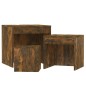 vidaXL Satztische 3 Stk. Räuchereiche Holzwerkstoff vidaXL Satztische 3 Stk. Räuchereiche Holzwerkstoff