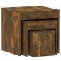 vidaXL Satztische 3 Stk. Räuchereiche Holzwerkstoff vidaXL Satztische 3 Stk. Räuchereiche Holzwerkstoff