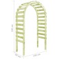 vidaXL Gartenpergola 130×60×230 cm Kiefernholz Imprägniert vidaXL Gartenpergola 130×60×230 cm Kiefernholz Imprägniert
