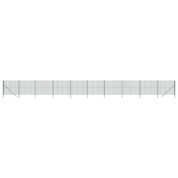 vidaXL Maschendrahtzaun Grün 2,2x25 m Verzinkter Stahl