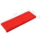 vidaXL Stufenmatten 5 Stk. 65x21x4 cm Rot vidaXL Stufenmatten 5 Stk. 65x21x4 cm Rot
