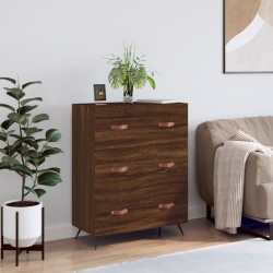 vidaXL Kommode Braun Eichen-Optik 69,5x34x90 cm Holzwerkstoff