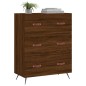 vidaXL Kommode Braun Eichen-Optik 69,5x34x90 cm Holzwerkstoff vidaXL Kommode Braun Eichen-Optik 69,5x34x90 cm Holzwerkstoff