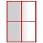 vidaXL Duschwand für Begehbare Dusche mit ESG Klarglas Rot 140x195 cm vidaXL Duschwand für Begehbare Dusche mit ESG Klarglas Rot 140x195 cm