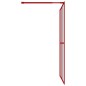 vidaXL Duschwand für Begehbare Dusche mit ESG Klarglas Rot 140x195 cm vidaXL Duschwand für Begehbare Dusche mit ESG Klarglas Rot 140x195 cm