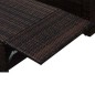 vidaXL 2-tlg. Garten-Lounge-Set mit Kissen Poly Rattan Braun vidaXL 2-tlg. Garten-Lounge-Set mit Kissen Poly Rattan Braun