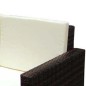 vidaXL 2-tlg. Garten-Lounge-Set mit Kissen Poly Rattan Braun vidaXL 2-tlg. Garten-Lounge-Set mit Kissen Poly Rattan Braun
