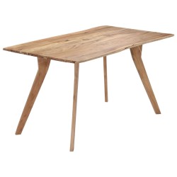vidaXL Esstisch 140 x 80 x 76 cm Massivholz Akazie