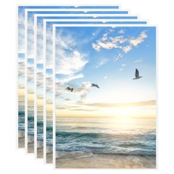 vidaXL Bilderrahmen Collage 5 Stk. für Tisch Weiß 15x21 cm MDF
