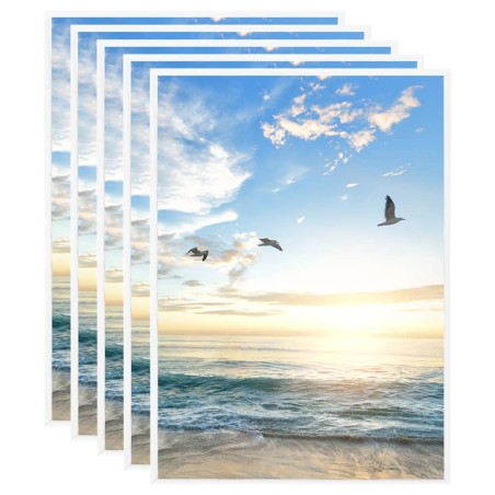 vidaXL Bilderrahmen Collage 5 Stk. für Tisch Weiß 15x21 cm MDF