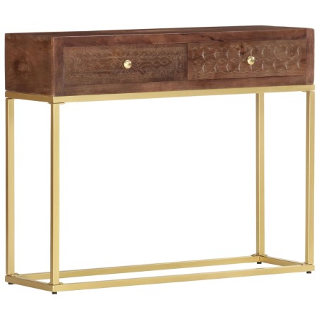 vidaXL Konsolentisch 90×30×75 cm Massivholz Mango