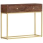 vidaXL Konsolentisch 90×30×75 cm Massivholz Mango