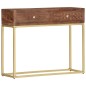 vidaXL Konsolentisch 90×30×75 cm Massivholz Mango