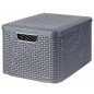 Curver Aufbewahrungsboxen mit Deckel Style 3 Stk. L Anthrazit Curver Aufbewahrungsboxen mit Deckel Style 3 Stk. L Anthrazit