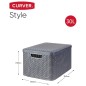 Curver Aufbewahrungsboxen mit Deckel Style 3 Stk. L Anthrazit Curver Aufbewahrungsboxen mit Deckel Style 3 Stk. L Anthrazit