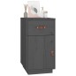 vidaXL Schreibtisch-Schrank Grau 40x50x75 cm Massivholz Kiefer vidaXL Schreibtisch-Schrank Grau 40x50x75 cm Massivholz Kiefer