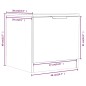 vidaXL Nachttische 2 Stk. Weiß & Sonoma-Eiche 40x39x40 cm vidaXL Nachttische 2 Stk. Weiß & Sonoma-Eiche 40x39x40 cm