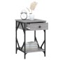 vidaXL Nachttisch Grau Sonoma 40x42x60 cm Holzwerkstoff vidaXL Nachttisch Grau Sonoma 40x42x60 cm Holzwerkstoff